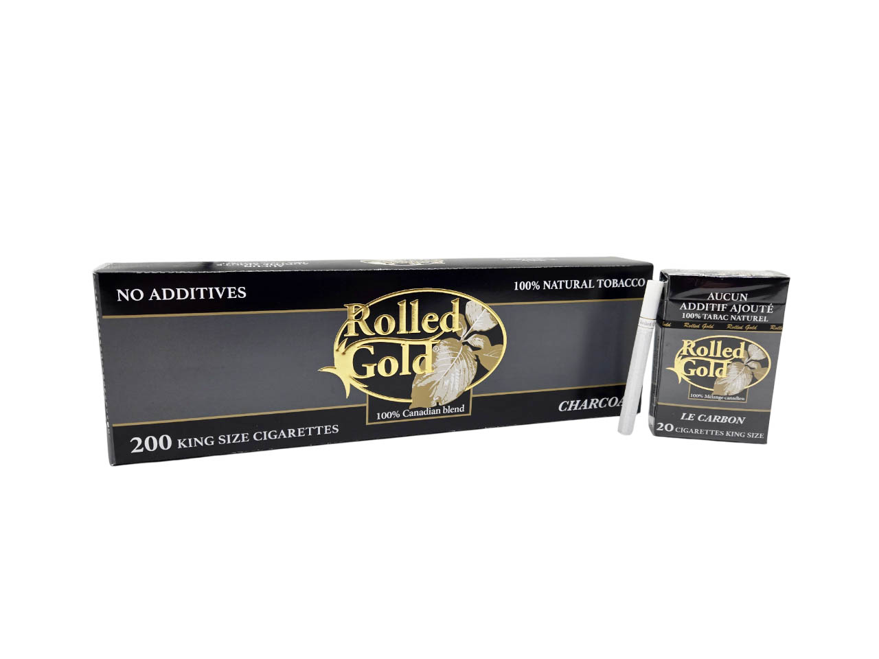 rolled gold charcoal native cigarettes