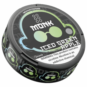MONK Nicotine Pouches – 6mg – Iced Green Apple